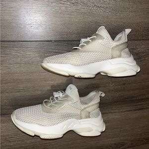 Steve Madden White Mesh Sneakers